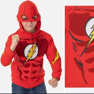 DC Comics The Flash Muscle Costume Design Full Zip Hoodie Sweatshirt